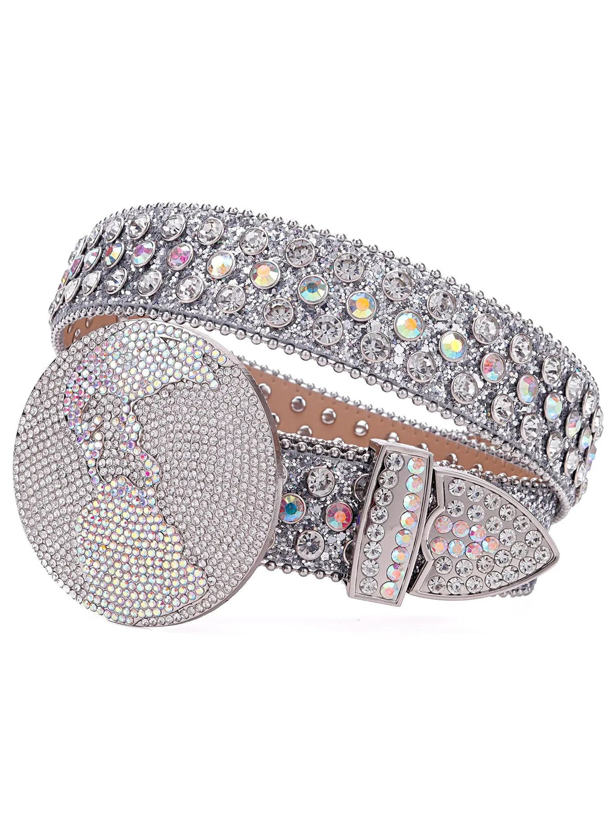 Rhinestone-Embellished Bb Belt: Stylish Designer Accessory for Men and Women, Perfect for Everyday and Formal Attire