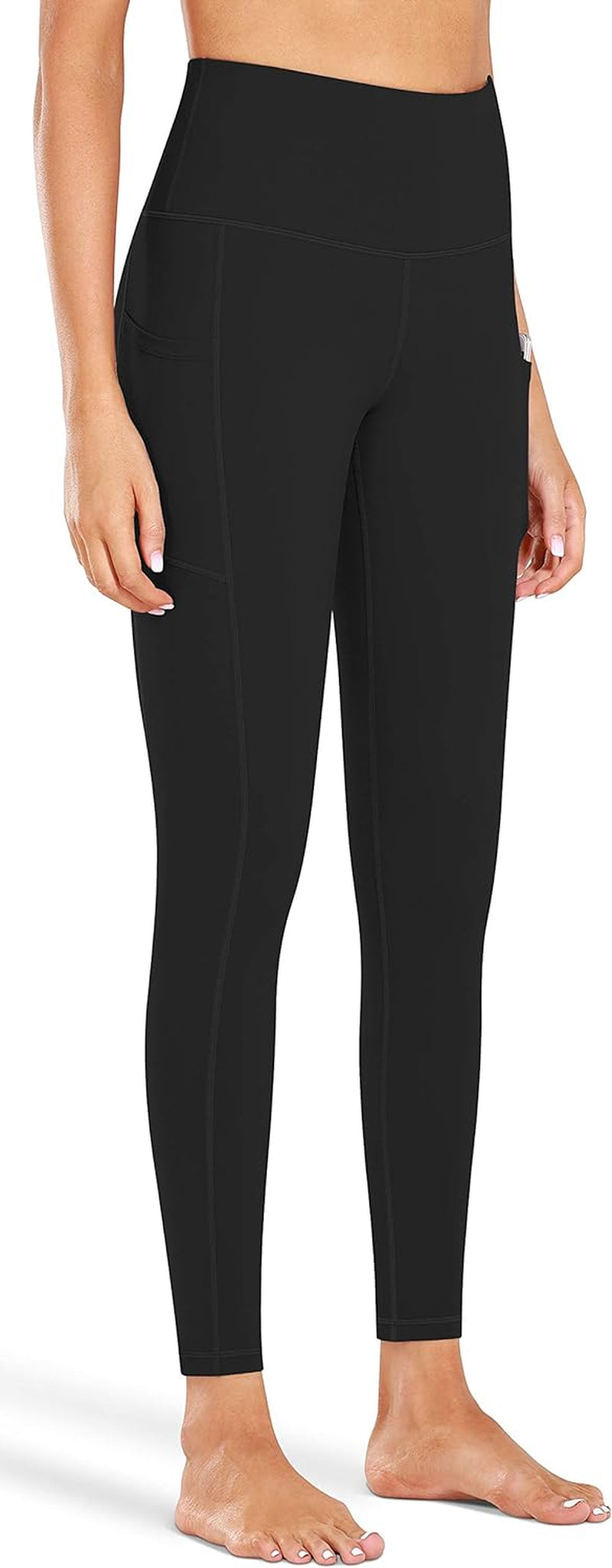 High-Waisted Yoga Leggings with Pockets, Tummy Control, and 4-Way Stretch for Optimal Performance