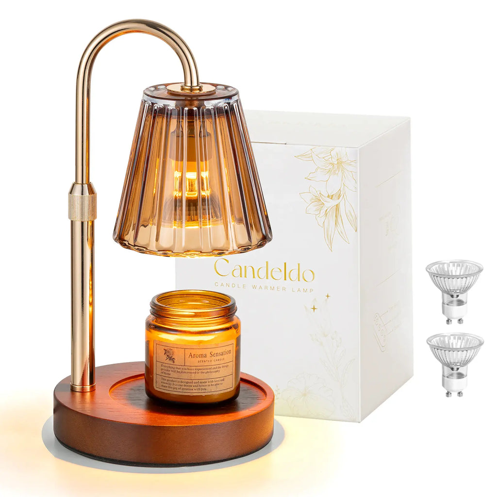 Glasseam Adjustable Candle Warmer Lamp with Timer and Dimming Features - Ideal for Jar Candles and Wax Melts, Perfect Gift for Women and Home Decor