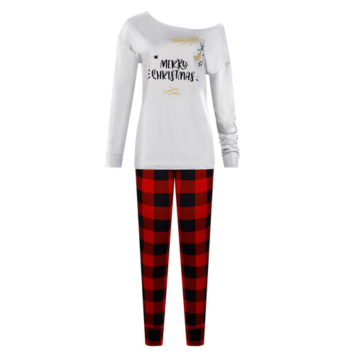 Christmas Plaid Printed Pajamas and Loungewear Sets