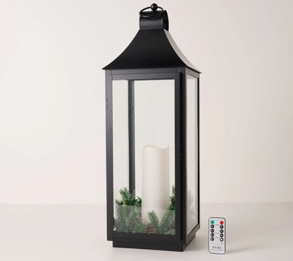 Home Reflections 24" Rustic Iron Lantern