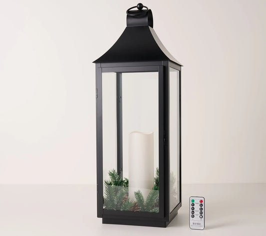 Home Reflections 24" Rustic Iron Lantern