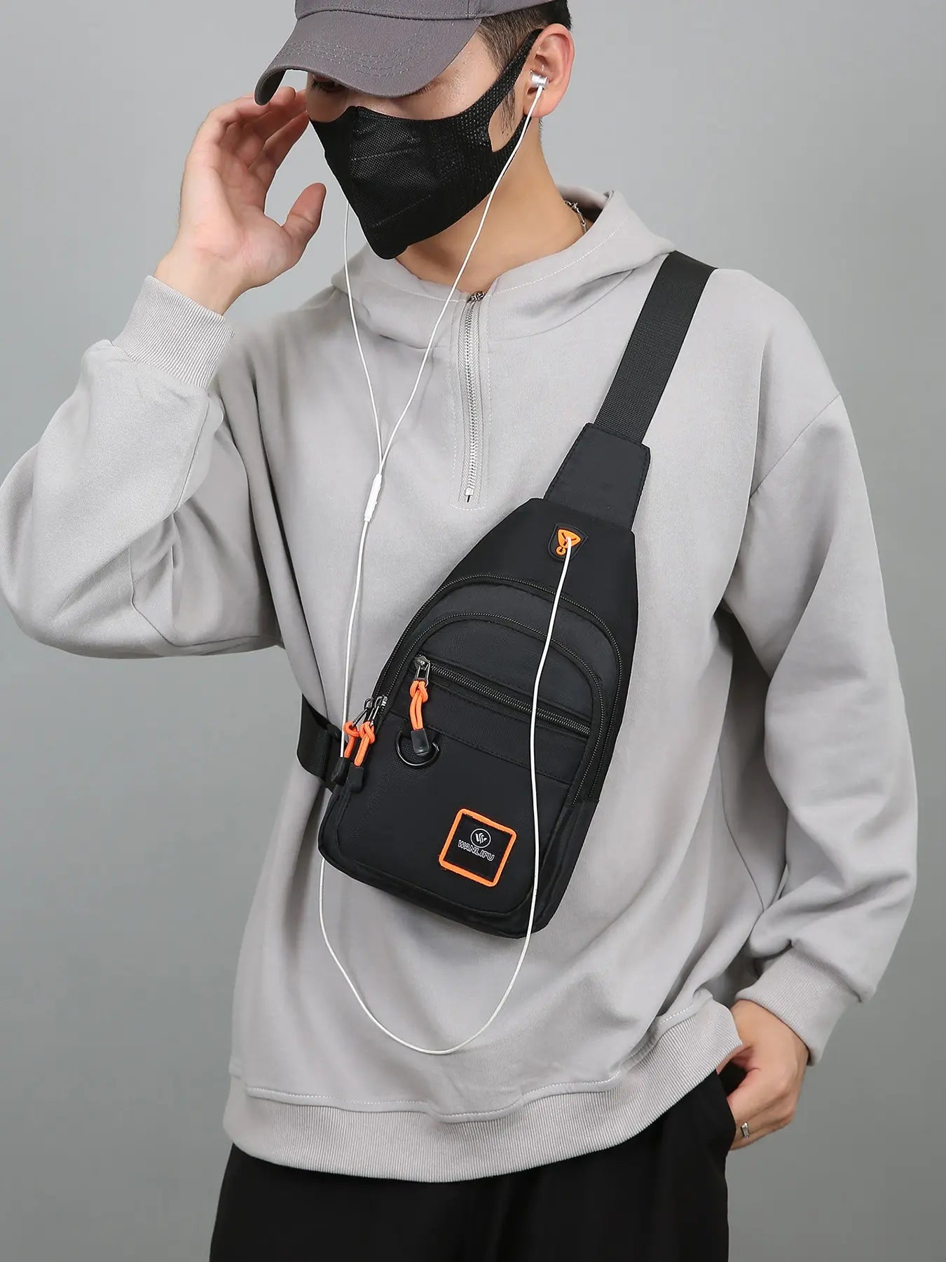 Unisex Chest Bag, Crossbody Sling Bag, Ideal for Cycling, Daily Commute & Outdoor Activities, Casual Everyday Use