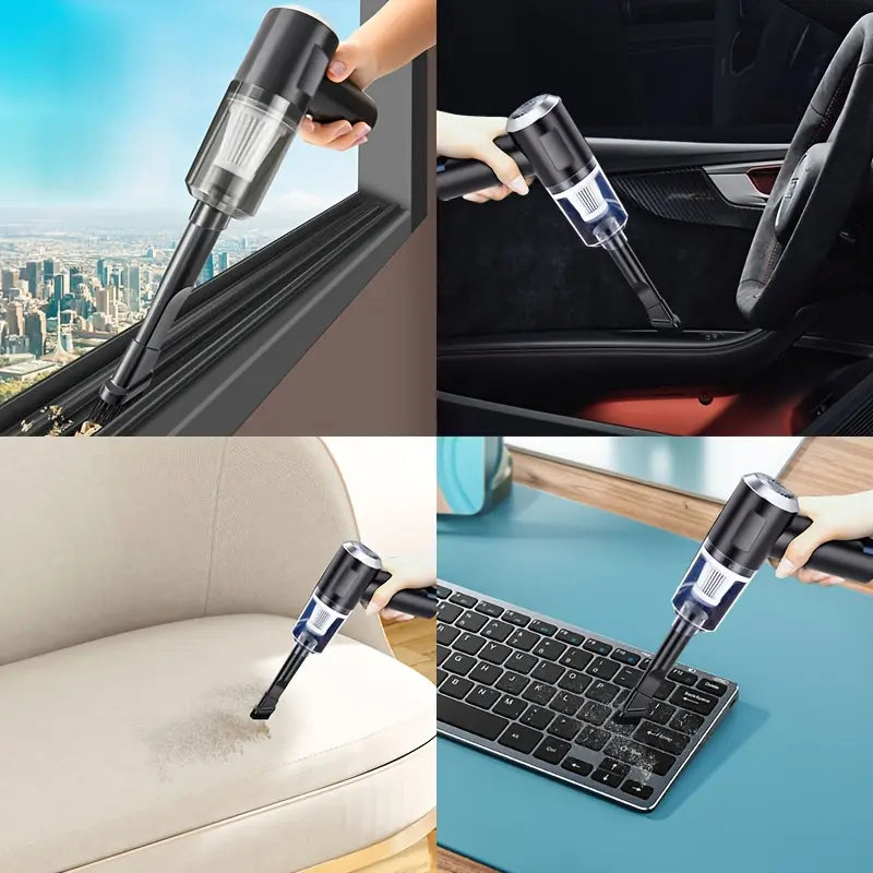 Multifunctional Wireless Charging Mini Vacuum Cleaner with High Suction Power for Computer, Home, and Car Cleaning - Ideal Gift for Valentine's Day, New Year's, and July 4th