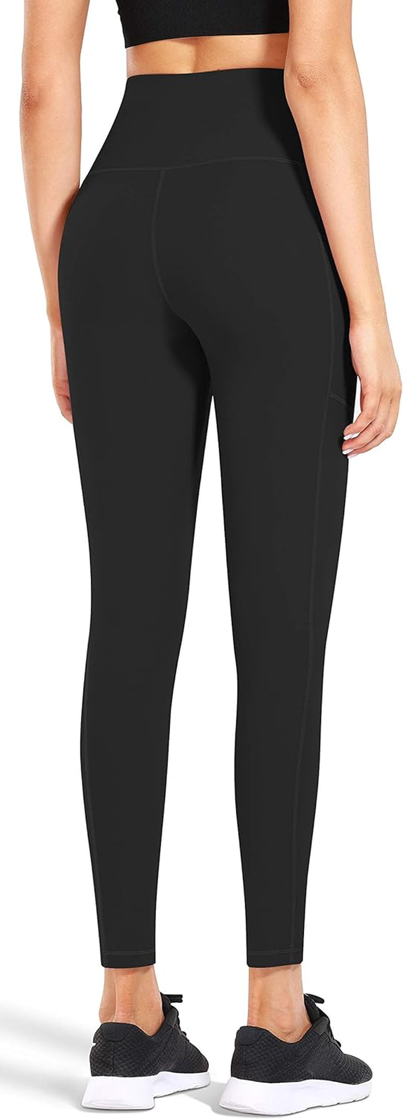 High-Waisted Yoga Leggings with Pockets, Tummy Control, and 4-Way Stretch for Optimal Performance