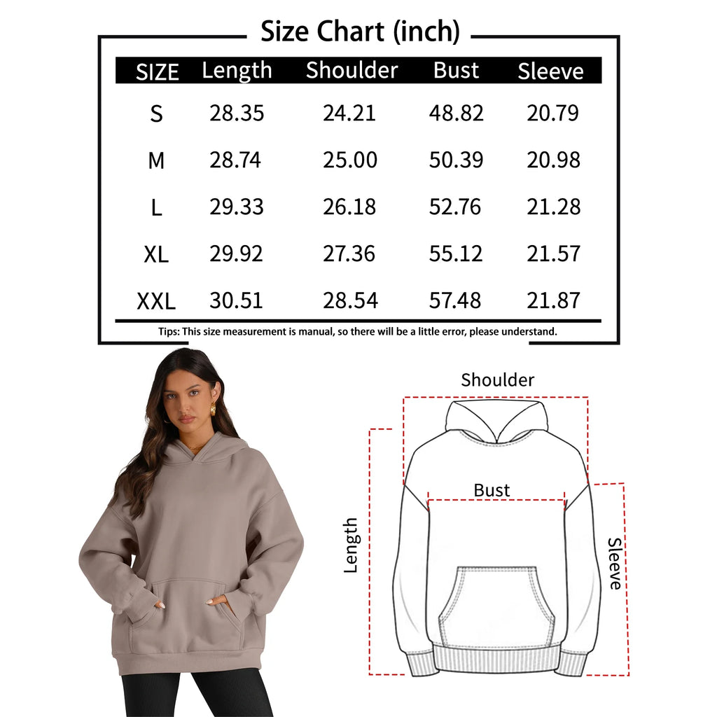 Women's Oversized Hoodies: Fall Fashion Sweatshirts with Pocket