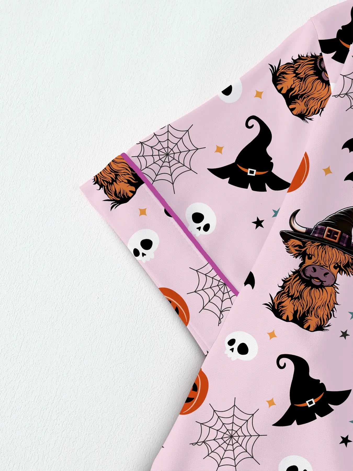 Women'S Halloween Party Pajama Set, Cute Animal Print Short Sleeve Shirt & Elastic Waist Shorts, Comfortable Casual Home Wear
