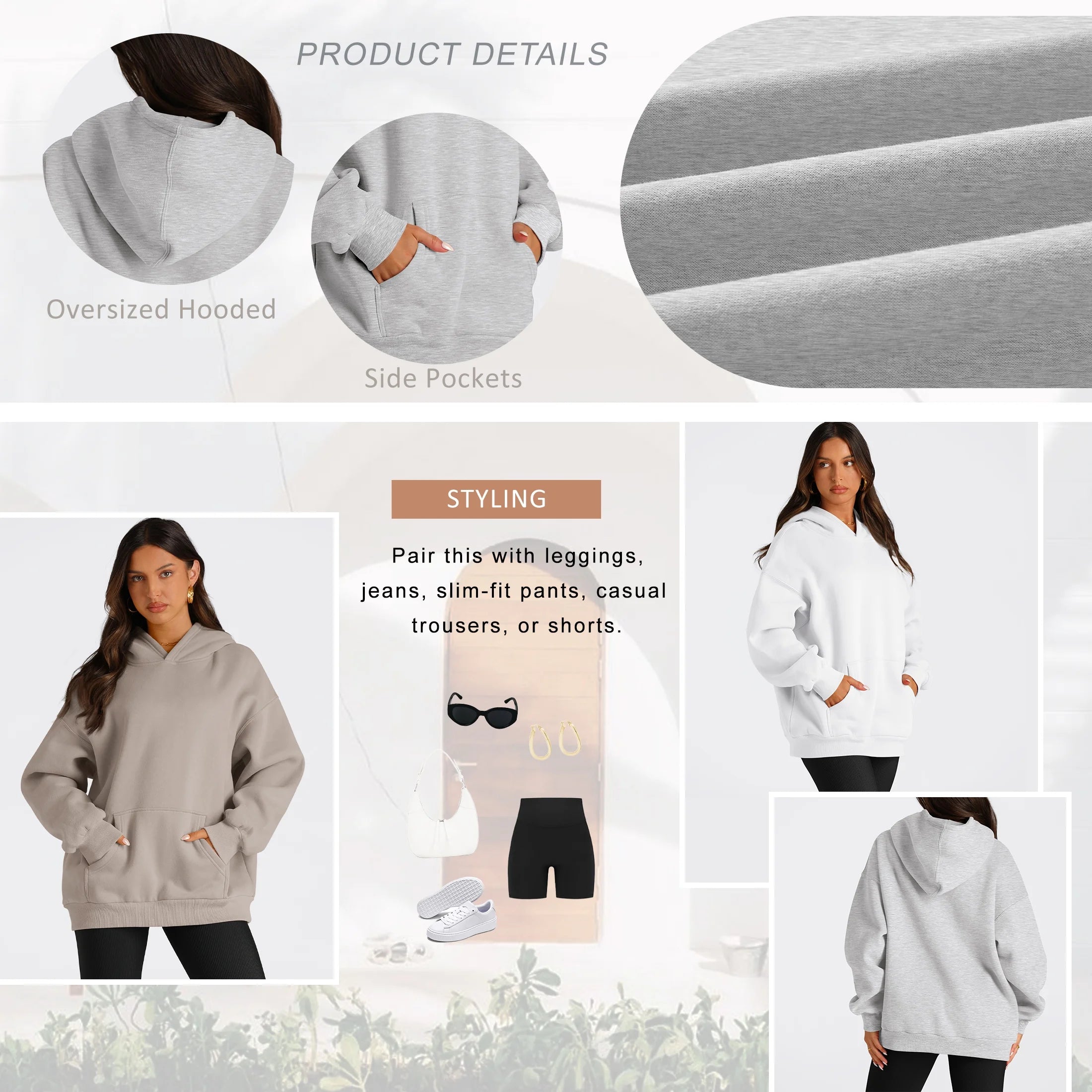 Women's Oversized Hoodies: Fall Fashion Sweatshirts with Pocket
