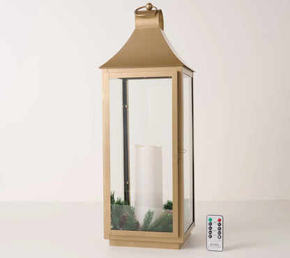Home Reflections 24" Rustic Iron Lantern