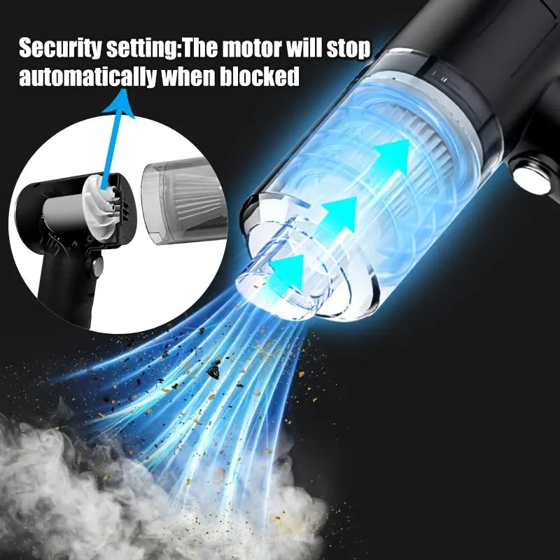 Multifunctional Wireless Charging Mini Vacuum Cleaner with High Suction Power for Computer, Home, and Car Cleaning - Ideal Gift for Valentine's Day, New Year's, and July 4th