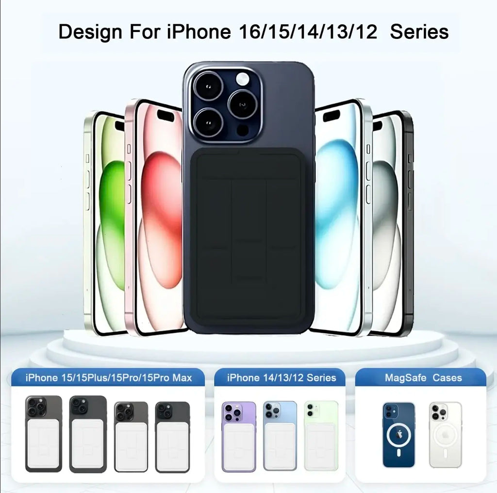 10,000mAh Rechargeable Power Bank - Wireless MagSafe Magnetic Portable Charger with 22.5W PD Fast Charging USB-C, LED Display, and Stand for iPhone 17/16/15/14/13/12 and Android Smartphones