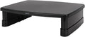 Height Adjustable Monitor Stand with Storage Organizer, 3-Level Stackable Design, Durable ABS Plastic, Supports up to 22 lbs, Suitable for Monitors and Laptops, Black
